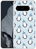 Cazy Hoesje geschikt voor Google Pixel 8 Pro Pinguins