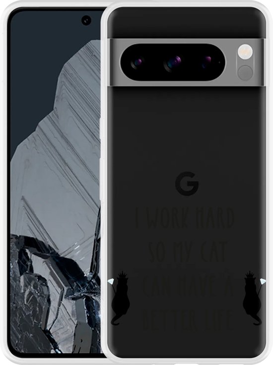 Google Pixel 7 3 in 1 Back Cover Portemonnee Hoesje Zwart