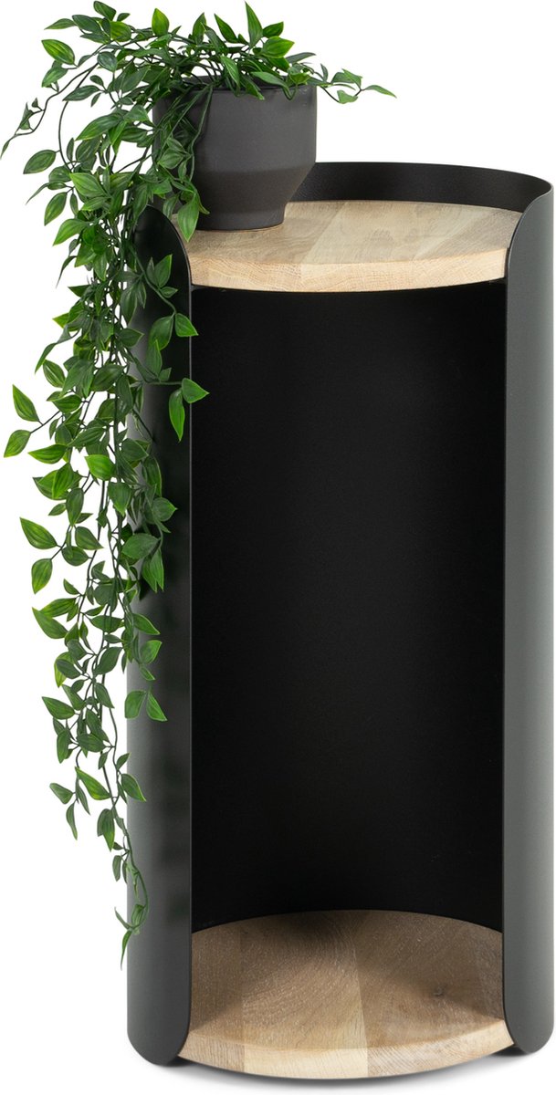Torna Design CYLINDER S Bijzettafel - Zwart / Eiken