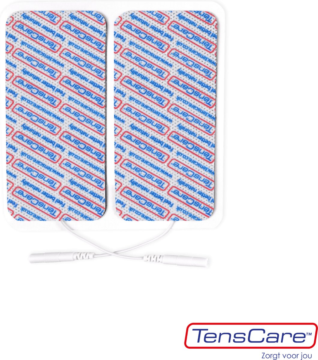 TensCare - 2 pads 50x90mm (1 set) | electroden pads tens | elektrodenpads | Zelfklevende Elektroden Pads | Gel-elektroden | tens pads | tens elektroden | tens plakkers | tens elektrode pads