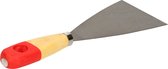 Couteau à mastic Bruder Mannesmann - largeur de travail 80 mm - acier affûté conique - manche en bois