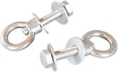 HIBO Davitogen voor Spiegeldikte 24mm 2 stuks