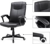 Luxe Design Manager Bureaustoel - Ergonomische Directie Managerstoel - Met Armleuning & Rugleuning - Ergonomisch - In Hoogte Verstelbaar - Zware Belasting