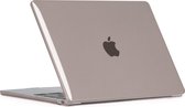 Coque pour Apple MacBook Air 15 (2023) - Mobigear - Série Glossy - Hardcover - Grijs - Convient pour Apple MacBook Air 15 (2023) Cover