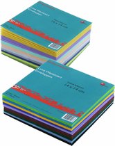 Luxe Enveloppen Assorti Intens & Pastel - 20 Kleuren 14 x 14 cm – 100 Stuks