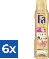 Fa Oriental Moments Deodorant Spray 150ml - Voordeelverpakking 6 stuks