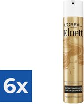 L'Oréal Paris Elnett Satin Hair Spray Fixation Extra Forte - 300 ml - Pack économique 6 pièces