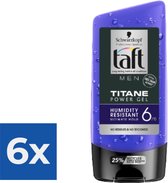 Taft Power Haargel Tube - Titane - 150ml - Voordeelverpakking 6 stuks