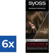 SYOSS Color baseline 5-8 Hazelnootbruin - 1 stuk - Voordeelverpakking 6 stuks