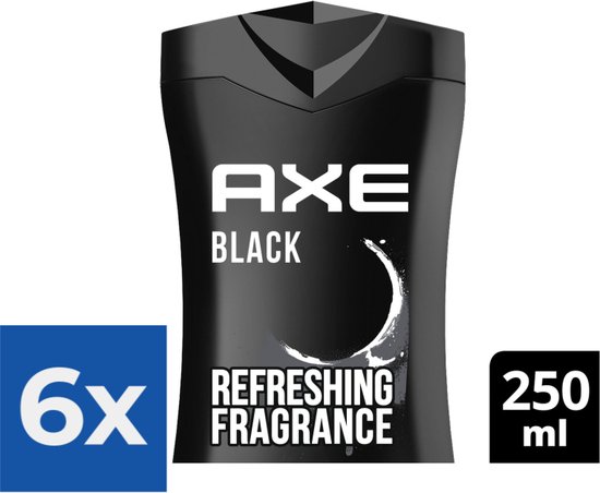 Axe Black 3-in-1 Douchegel - 250 ml - Voordeelverpakking 6 stuks