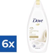Dove Nourishing Silk Body Wash 500 ml - Voordeelverpakking 6 stuks