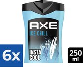 Axe Ice Chill 3-in-1 Douchegel - 250 ml - Voordeelverpakking 6 stuks