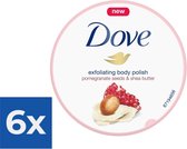 Dove Body Scrub - bodycreme - bodybutter - shea butter - hydraterend - huidverzorging - Voordeelverpakking 6 stuks