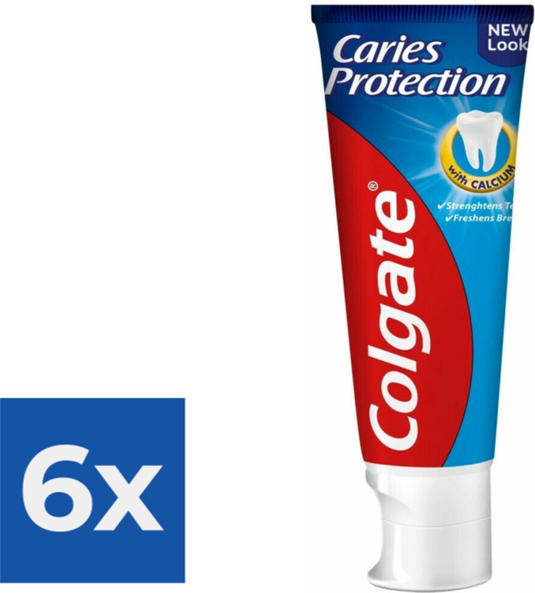 Goedkoopste Colgate Tandpasta Caries Protection 75 ml - Voordeelverpakking 6 stuks
