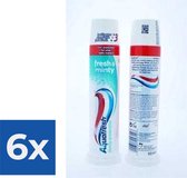 Aquafresh Family Protection Fresh & Minty tandpasta - 100ml met Pomp - Voordeelverpakking 6 stuks