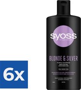 Syoss Blonde and Silver Shampoo 440 ml - Voordeelverpakking 6 stuks