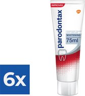 Parodontax Whitening - Tandpasta - tegen bloedend tandvlees - 75 ml - Voordeelverpakking 6 stuks