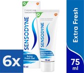 Sensodyne Extra Fresh Gel tandpasta voor gevoelige tanden 75 ml - Voordeelverpakking 6 stuks