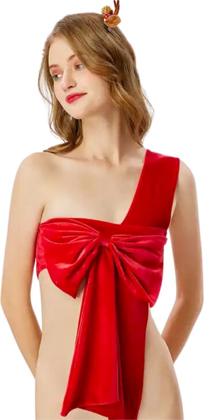 Dames Kerstmis Body Lingerie Sexy Bodysuit Kerst Suède Red Strik Vrouwen Sexy Festival Beauty Body Pak bijtloos Vrouwen Kerstman Kostuum Babydoll Lingerie Kerstmis, rood, XL Dames Kerstmis Body Lingerie Sexy Bodysuit Kerst Suède Red Strik Vrouwen Sexy Festival Beauty Body Pak bijtloos Vrouwen Kerstman Kostuum Babydoll Lingerie Kerstmis, rood, XL