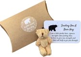 Bear Hug - Teddybeer - Steun Cadeau - Cadeau voor hem of haar - Positieve Beer - Hulp en Steun - Kerst - Valentijn - Verjaardag