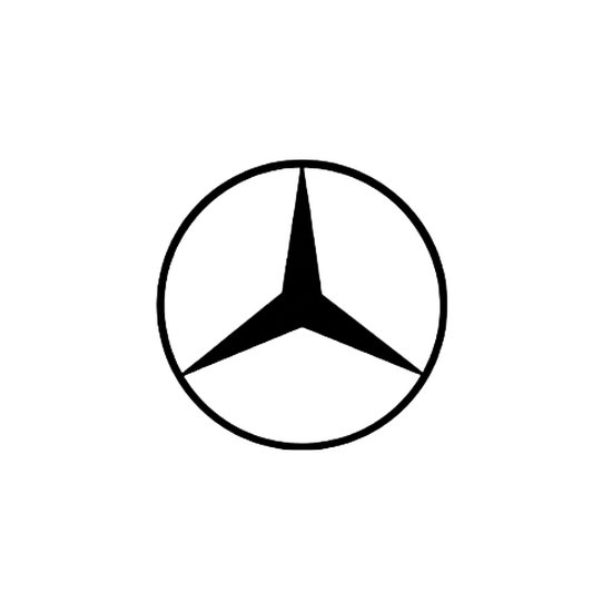 Mercedes - Logo - Silhouette – Metaal Kunst - Wanddecoratie - Man Cave ...