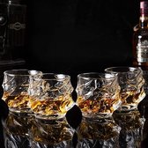 whiskey glazen set - horeca, stijlvolle kristallook, voor bar, cocktails, transparent 4