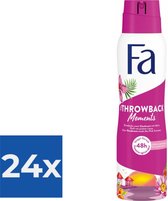 Fa Deo spray 150 ml Throwback Moments - Voordeelverpakking 24 stuks