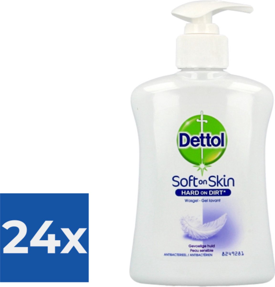 Dettol Handzeep - Gevoelige Huid - 250ml - Voordeelverpakking 24 stuks
