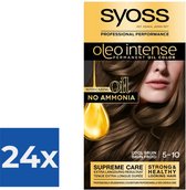 SYOSS Oleo Intense 5-10 Cool Bruin haarverf - 1 stuk - Voordeelverpakking 24 stuks
