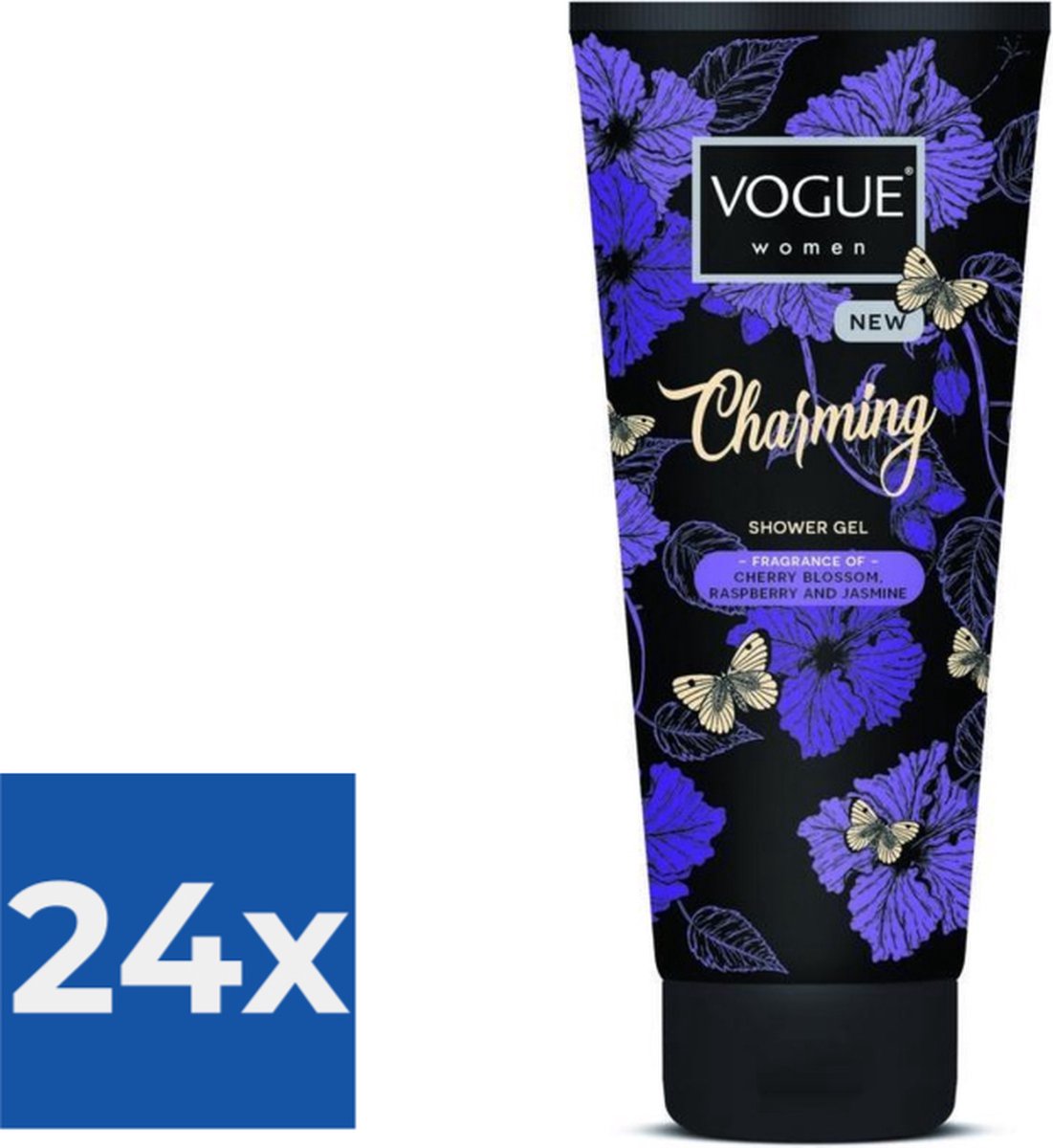 Goedkoopste Vogue Charming Douche Gel 200 ml - Voordeelverpakking 24 stuks