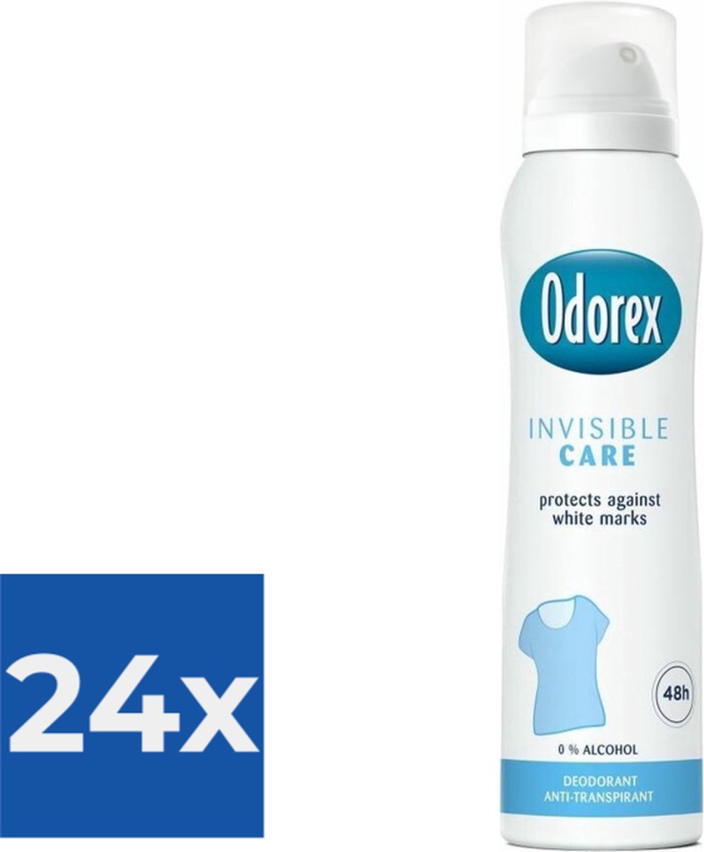 Goedkoopste Odorex Deospray - Invisible Care - Voordeelverpakking 24 x 150 ml
