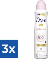 Dove - Spray anti-transpirant Invisible Care Floral Touch 150 ml - Pack économique 3 pièces
