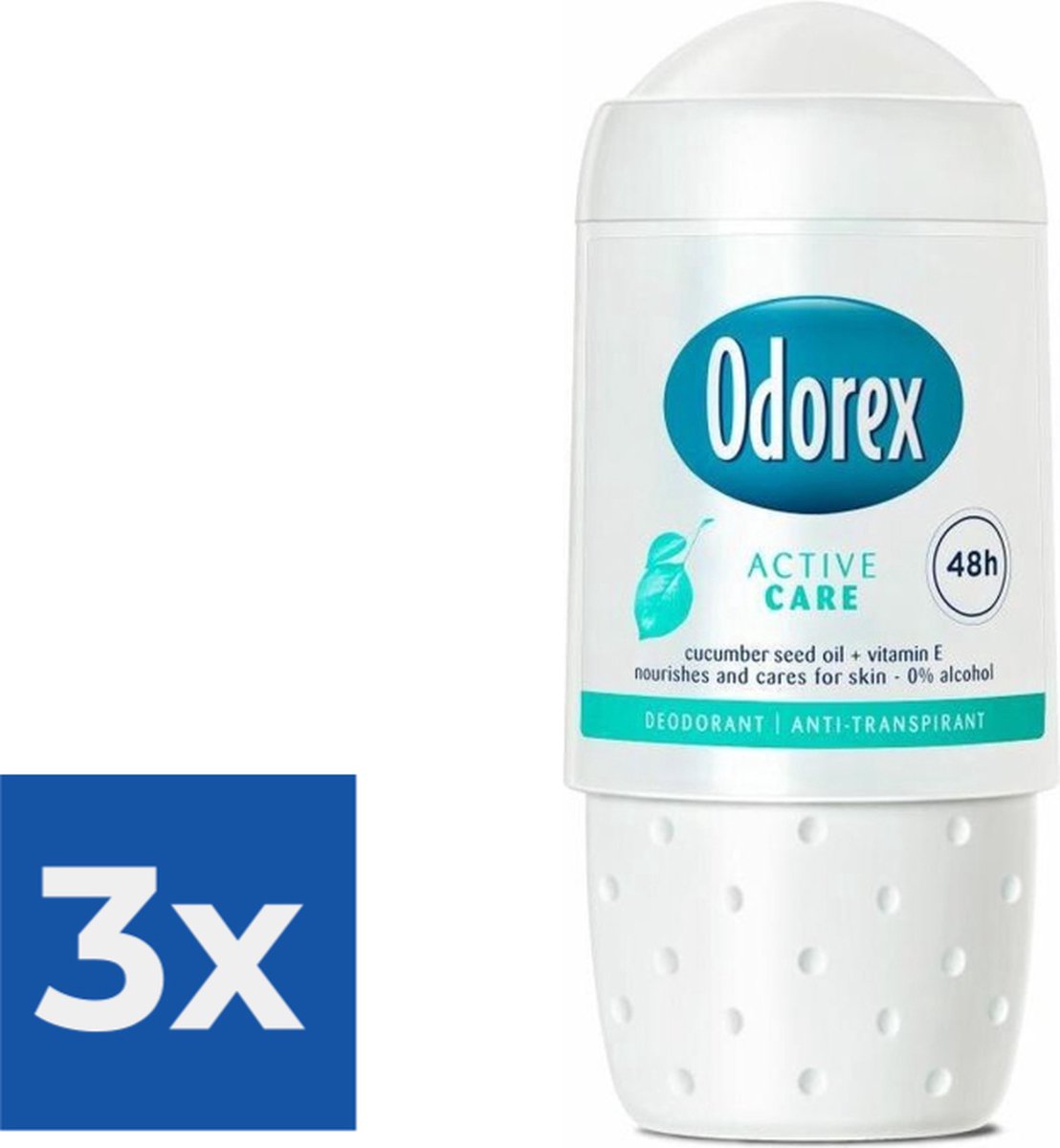 Goedkoopste Odorex Deoroller - Active Care 50 ml - Voordeelverpakking 3 stuks