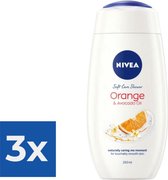 NIVEA 81077 douche crème Lichaam 250 ml - Voordeelverpakking 3 stuks