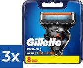 Gillette - Fusion 5 - ProGlide - Scheermejses/Navulmesjes - 8 Stuks - Voordeelverpakking 3 stuks