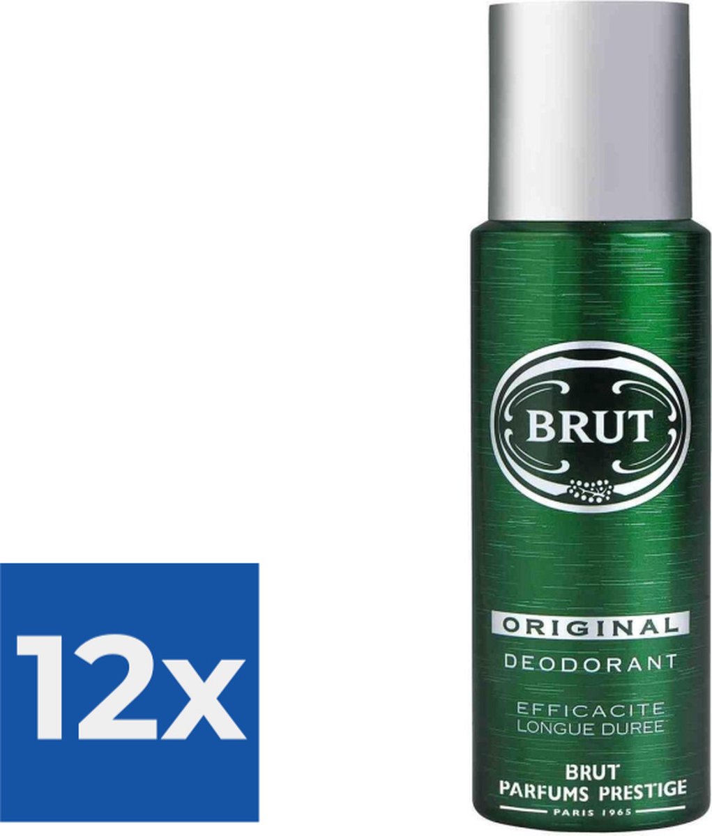 Goedkoopste Brut Deo Spray Original - Voordeelverpakking 12 x 200 Ml
