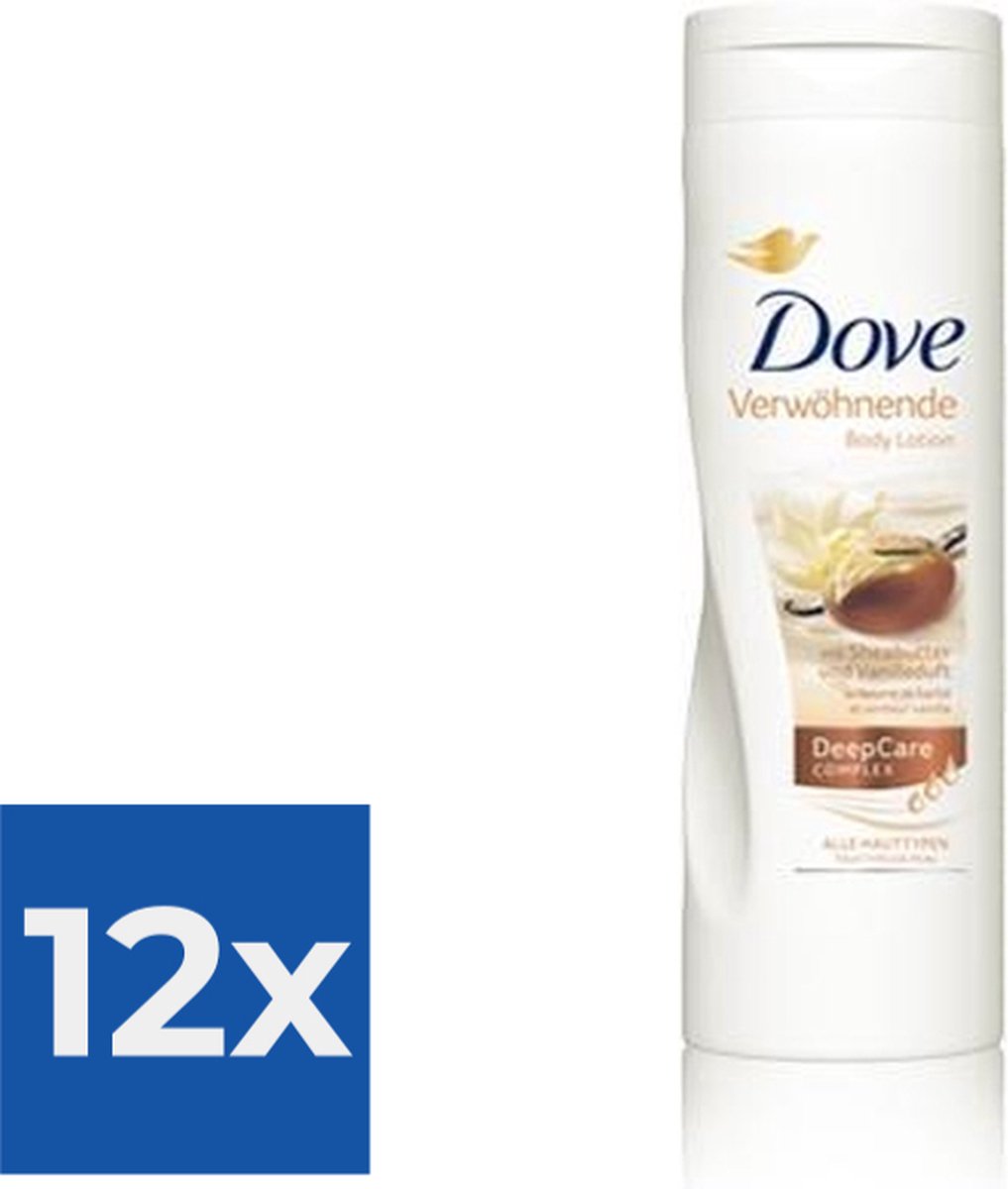 Dove bodylotion 400 ml met Sheabutter - Voordeelverpakking 12 stuks