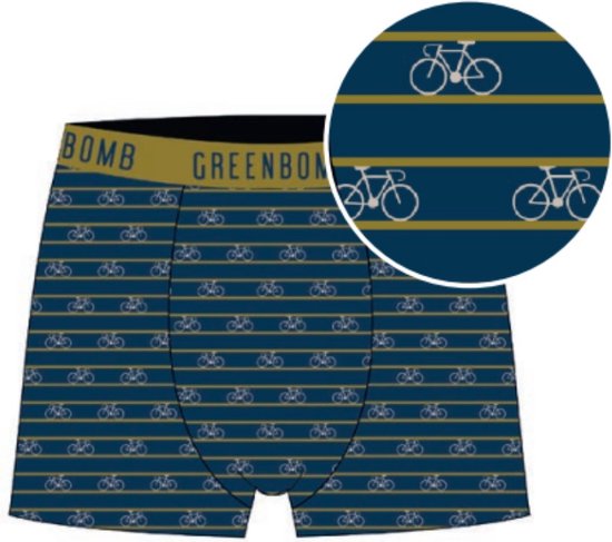 GreenBomb - boxershort bike stripes - blauw