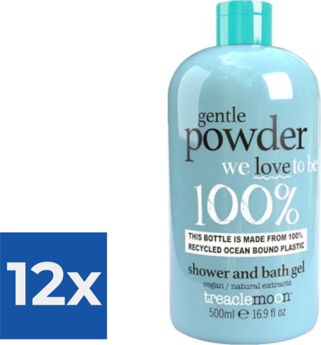 Treaclemoon Douchegel - Gentle Powder Love 500ml - Voordeelverpakking 12 stuks