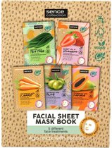 Sence Collection Face Sheet Mask Book Geschenkset 1 set - Voordeelverpakking 12 stuks