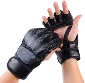 Livano MMA Handschoenen - Gloves - Sparring Handschoenen - Heren - Dames - Grappling - Bokshandschoenen - Taekwondo - Zwart - Skelet