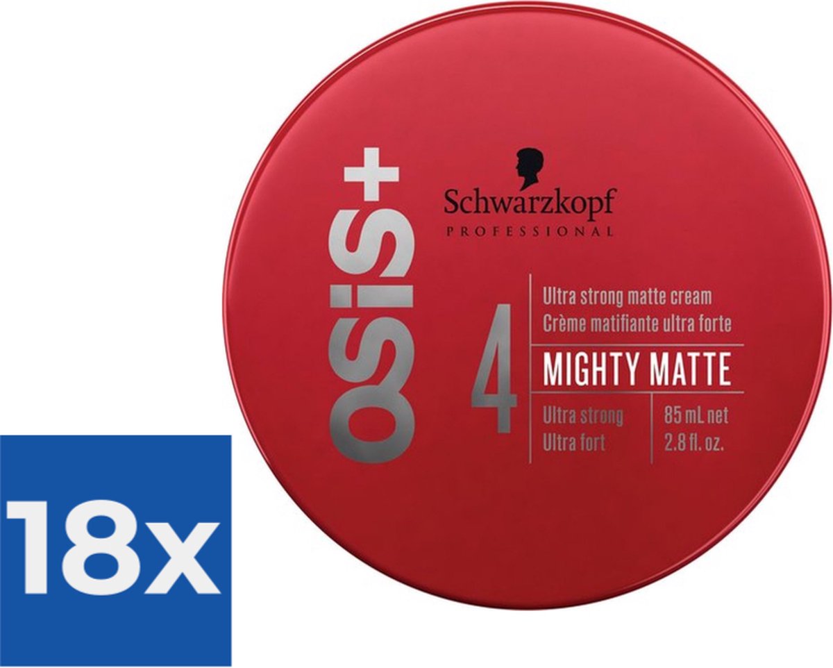Firm Hold Wax Schwarzkopf Osis+ 4 Mighty Matte (85 ml) - Voordeelverpakking 18 stuks