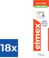 Elmex Tandpasta Anti-Cariës Fresh Mint 75 ml - Voordeelverpakking 18 stuks