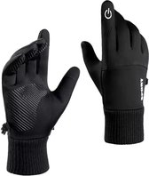 Chibaa - Winter Wind en Waterdicht Handschoenen - Antislip - Touchscreen - Fietsen - Outdoor - Sporten - One Size - Zwart