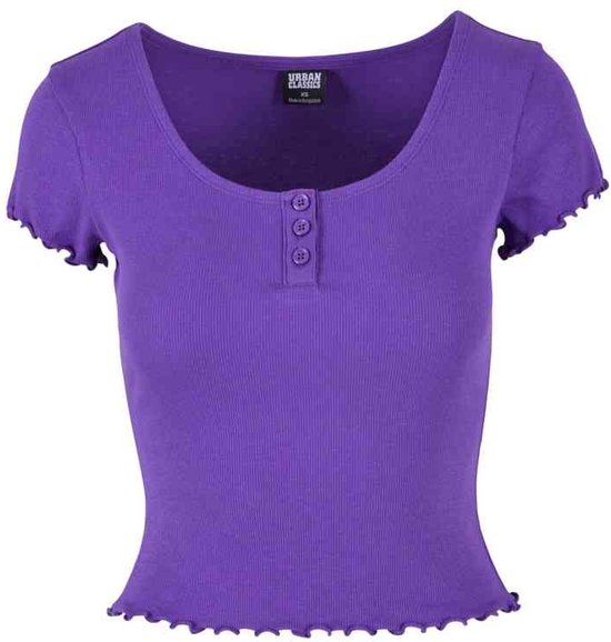 Urban Classics - Rib Babylock Top - XL - Paars