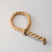 LoveTies Maxi - gevlochten haarelastiek - armbandje - beige - aantrekbaar