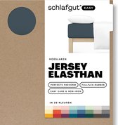 schlafgut Easy Jersey Elasthan Hoeslaken XL - 180x200 - 200x220 556 Grey Deep