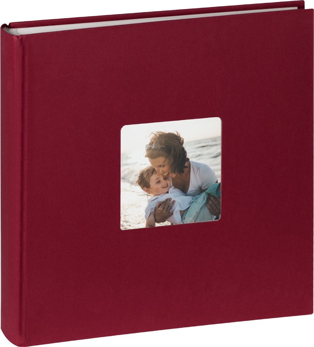 SecaDesign Fotoalbum Vita diep rood - 30x30 - 100 pagina’s - Fotoboek plakboek