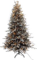 Wintervalley Trees - Kunstkerstboom George met LED verlichting - 210x134cm - Besneeuwd