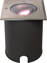 Cody Smart Ground Spot Acier Inox - GU10 5,5 Watt 345 lumen - RGB + WW - Wifi + BLE - Inclinable - Passable - Carré - Etanche IP67